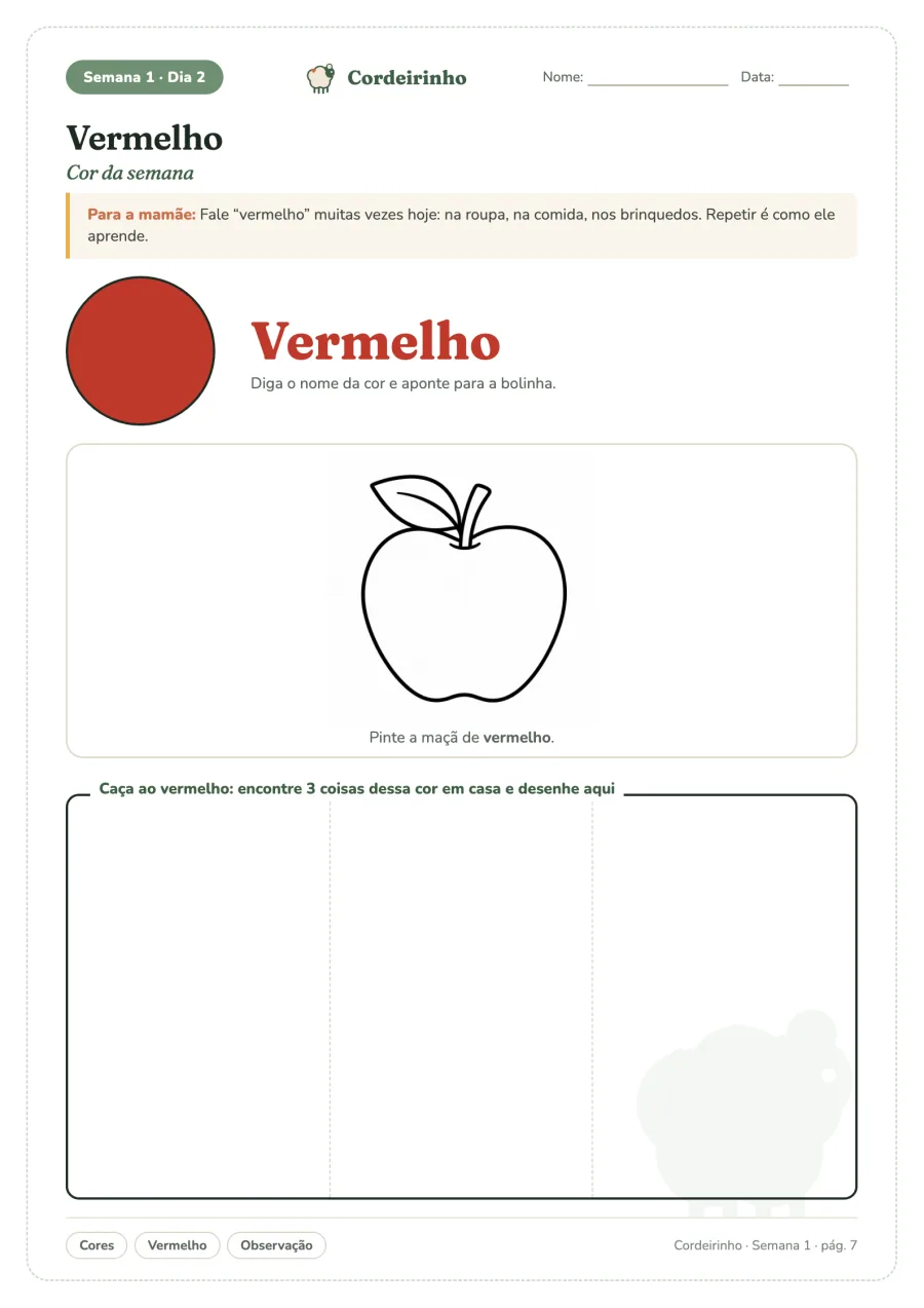 Folha 6: Vermelho